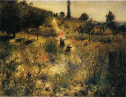 Auguste renoir Road Rising into Deep Grass